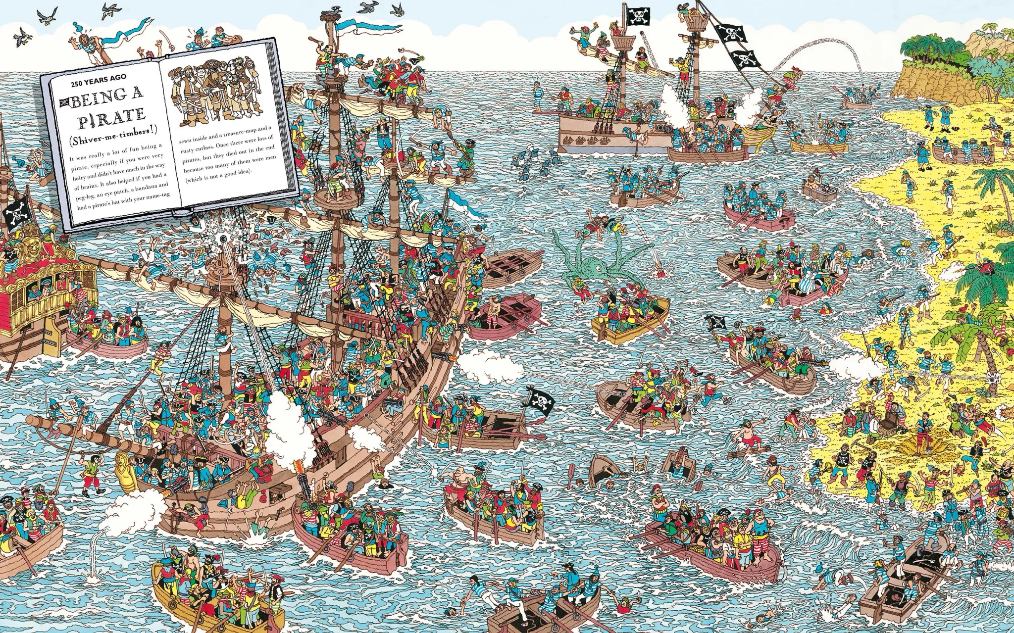 Where's Waldo Level 6 - Pirate Battle Bay